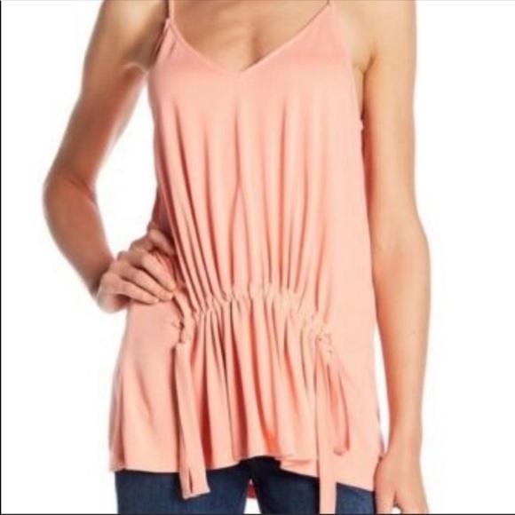 Lush Tops - Lush Cami Top Peach Pink Front Ties Size Large